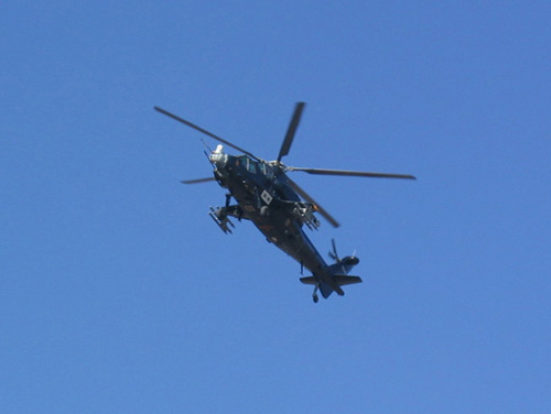 資料圖:中國武直-10攻擊直升機(jī) 資料圖:中國武直-10攻擊直升機(jī)