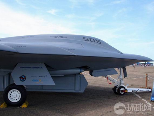 資料圖:美軍X-47B無人攻擊機 資料圖:美軍X-47B無人攻擊機