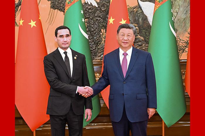 習(xí)近平會(huì)見土庫曼斯坦總統(tǒng)別爾德穆哈梅多夫