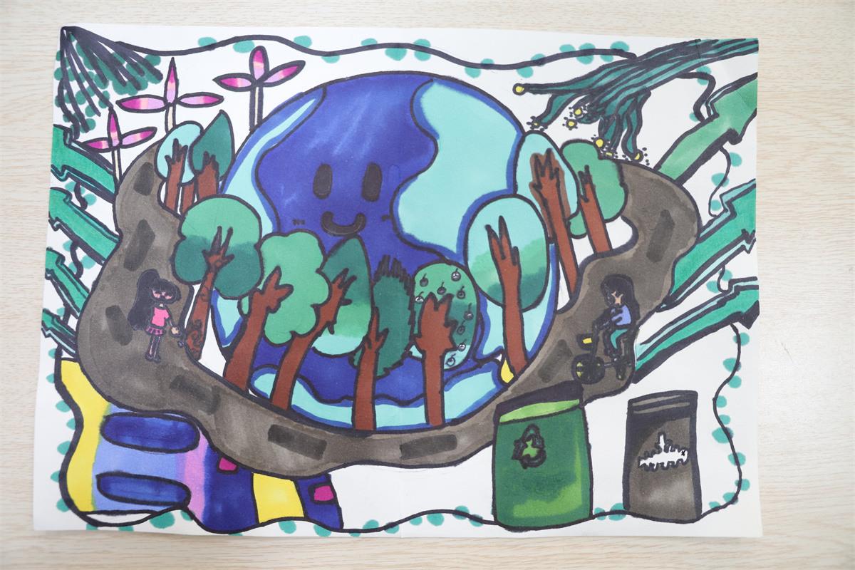 《低碳環(huán)保從我做起》盧若涵 11歲