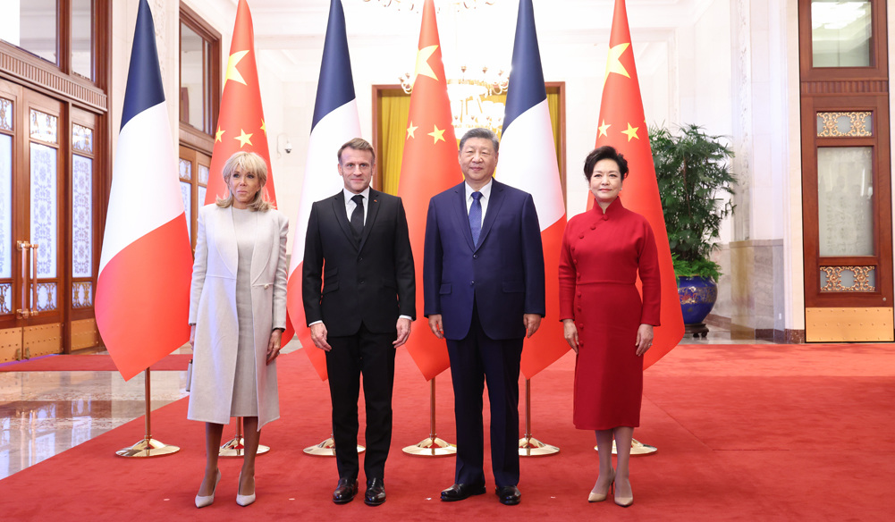 習(xí)近平同法國(guó)總統(tǒng)馬克龍會(huì)談