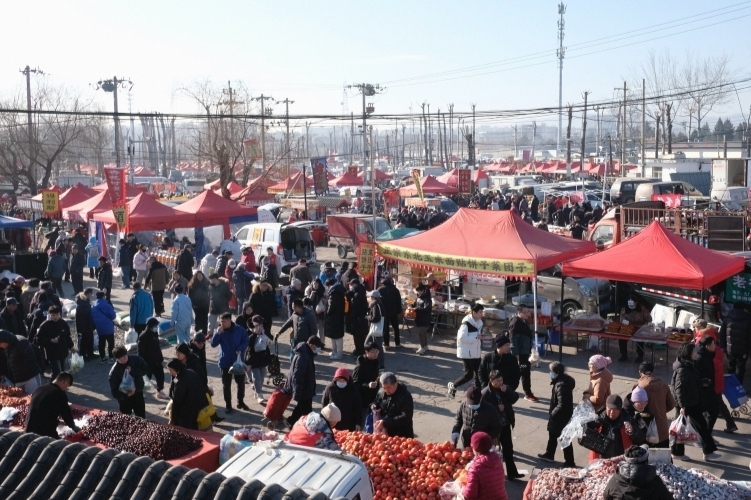 北京：春節(jié)臨近 沙河大集人氣火爆