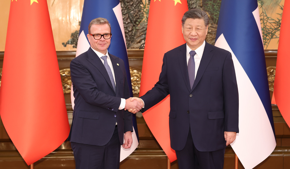 習(xí)近平會見芬蘭總理奧爾波