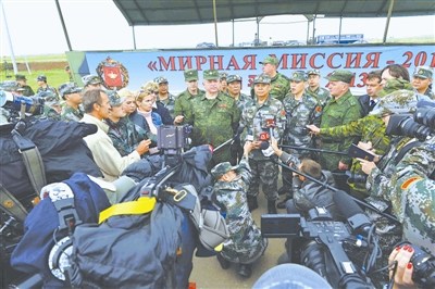 “和平使命-2013”聯(lián)演中方參演兵力全部抵達