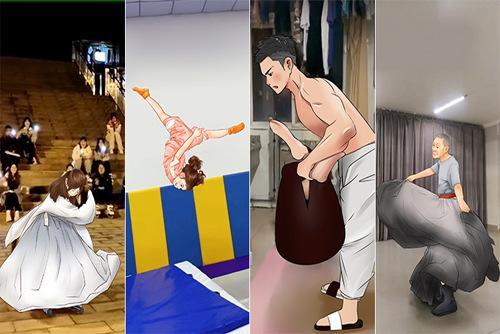 民間高手的花式健身，真牛